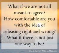 What if we are not all meant to agree?