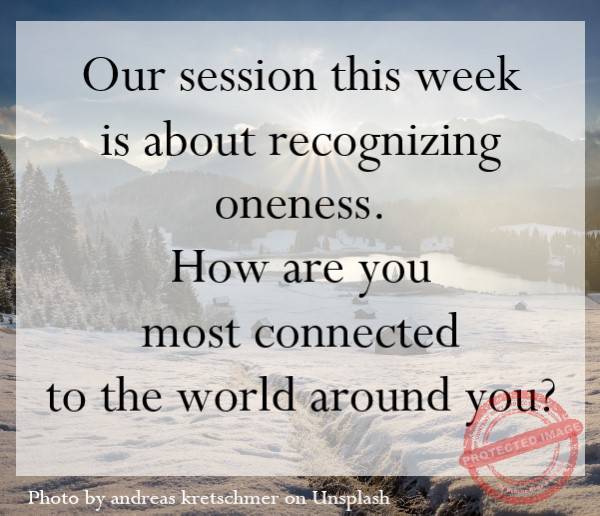 Recognizing oneness.