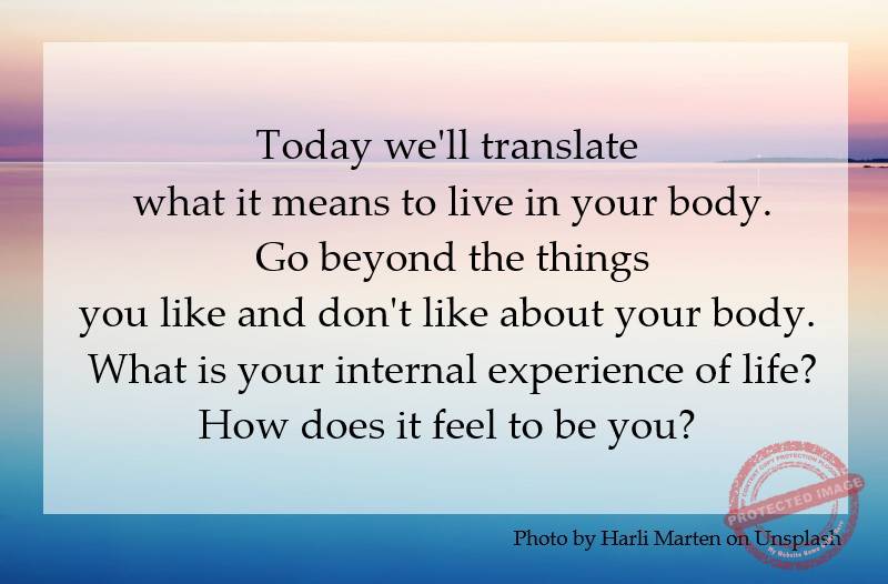 How does it feel to be you?