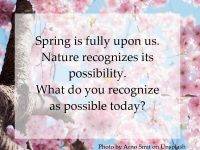 Spring is fully upon us.