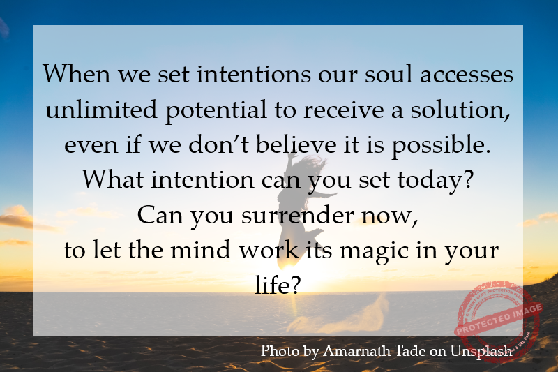 What intention can you set today?