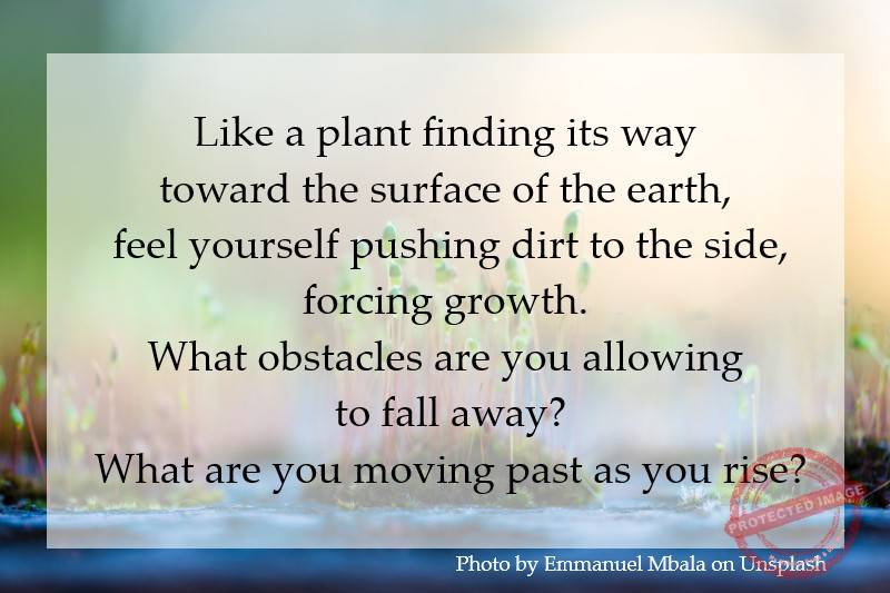 What are you moving past as you rise?