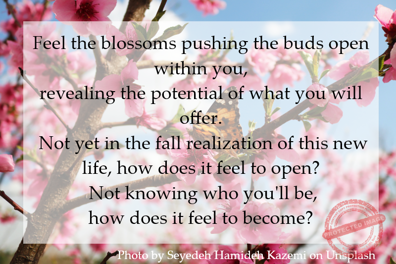 Not yet in the fall realization of this new life, how does it feel to open?